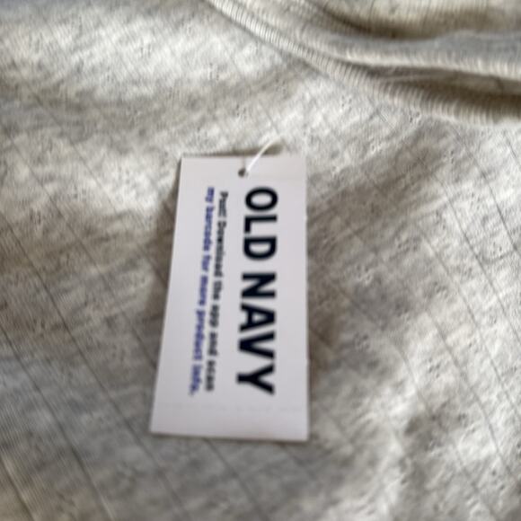 Old Navy light heather gray Knit Henley Romper - Picture 13 of 14